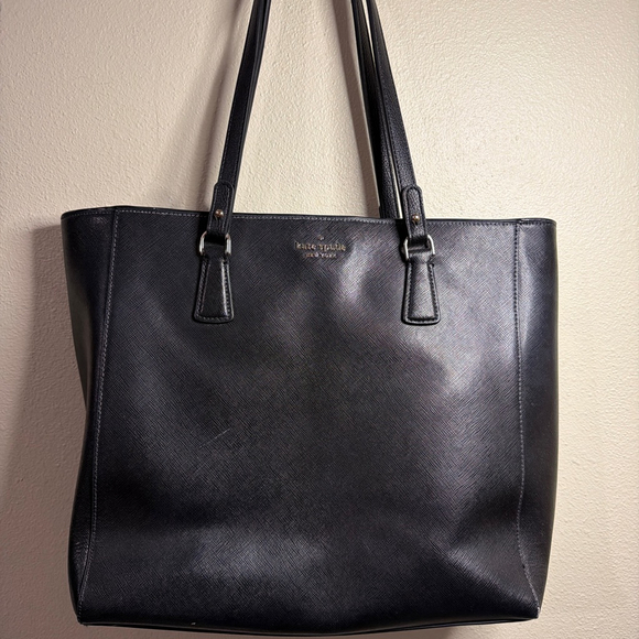 Kate Spade Handbags - Women's Kate Spade Black Saffiano Leather Tote Bag One Size